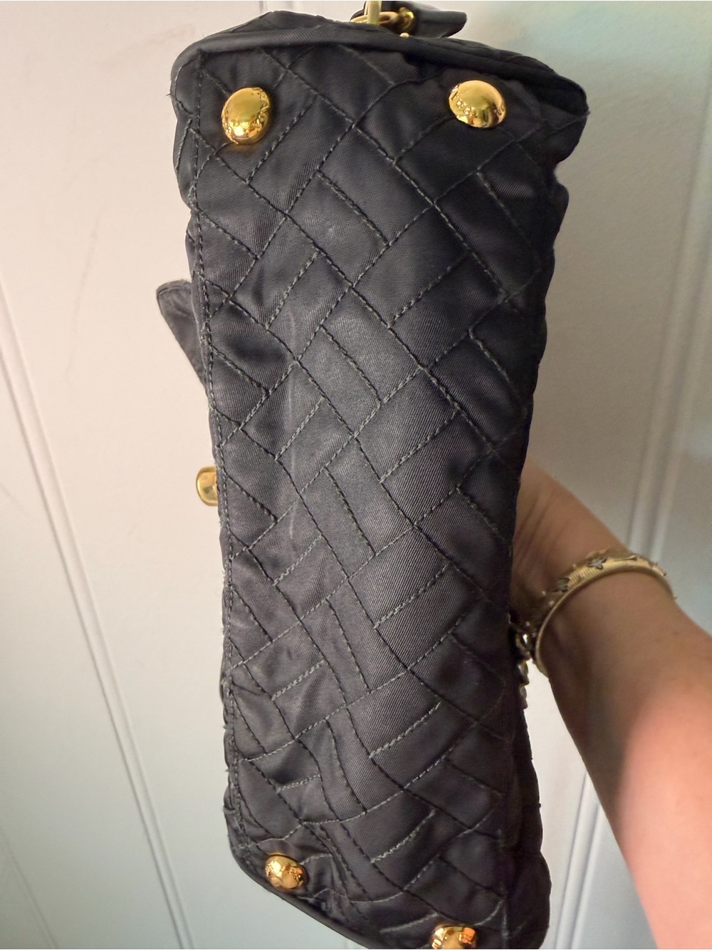 Prada Black Quilted Crossbody Bag with Gold Chain - Picture 15 of 15